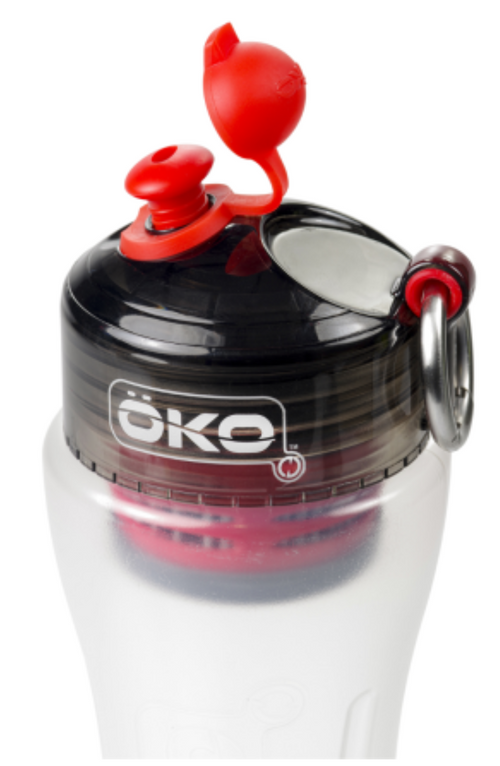 Gourde Filtrante ÖKO rouge - verte ou bleue